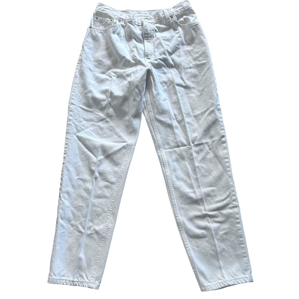 Vintage 90's White Levi's 550 Relaxed Fit Tapered Leg Women's Size 14 MIS M